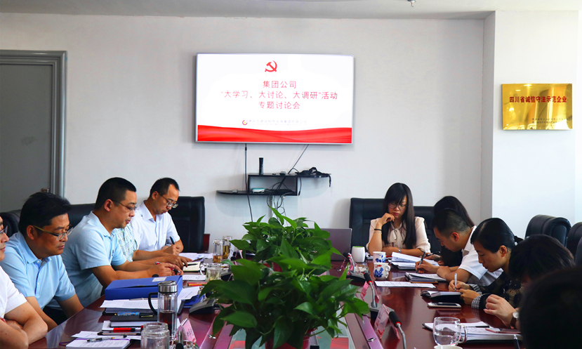 集團(tuán)公司黨委組織召開“大學(xué)習(xí)、大討論、大調(diào)研”專題討論會(huì)