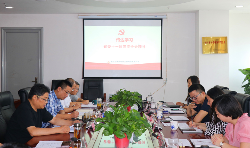 集團(tuán)公司黨委書記、董事長(zhǎng)姜俊宣講省委十一屆三次全會(huì)精神